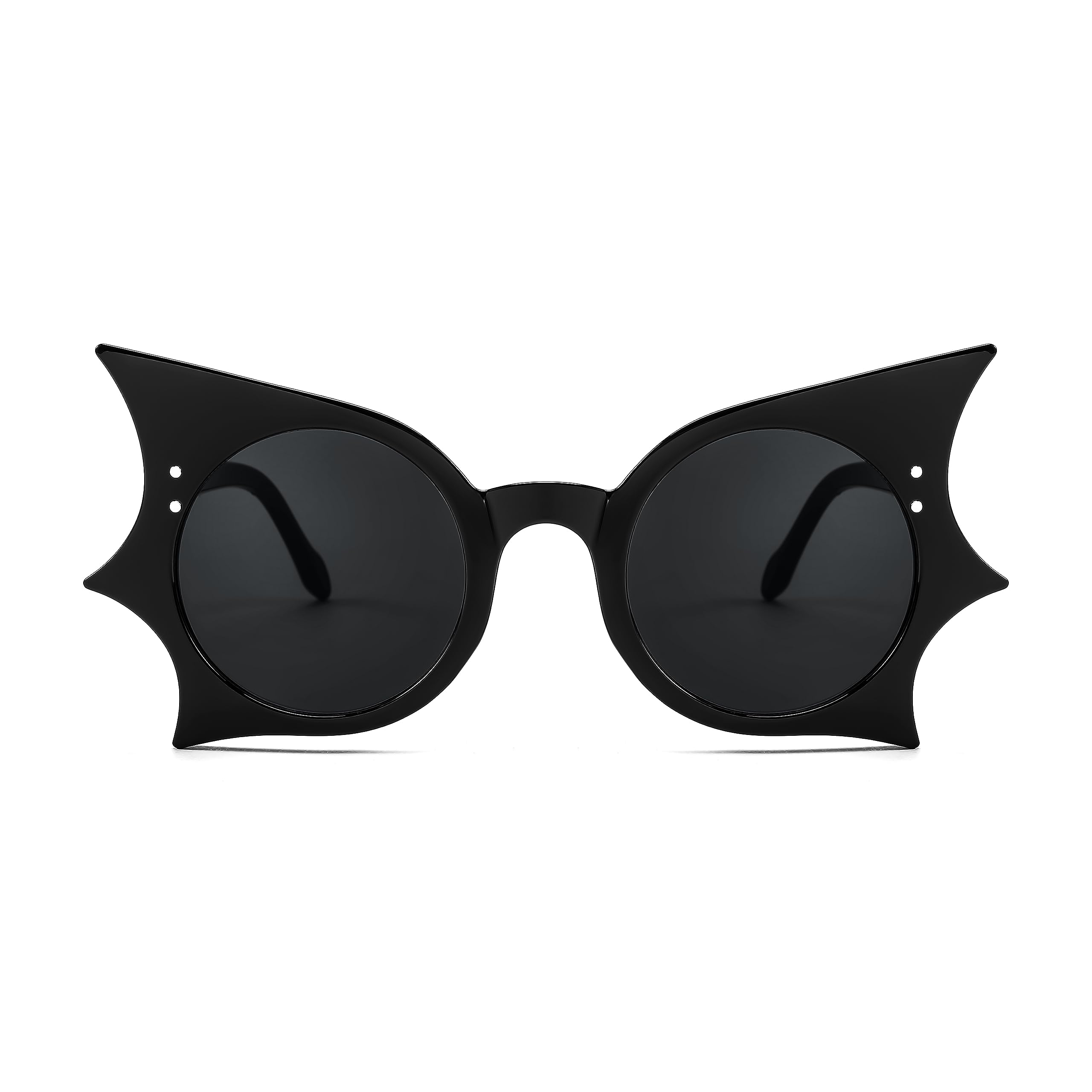 FEISEDY Women Men Funny Sunglasses, Butterfly Shaped Bat Shades for Halloween and Party B4142