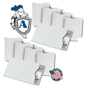 semper paratus gear tyvek credit card sleeves 100% made in usa - anti-theft for travel wallet, purse. rfid blocking from identity theft (10pak)