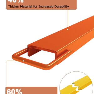 KYBOLT Pallet Fork Extension, [6.5" Width 84" Length] [4600 LBS Max] Heavy Duty Steel Pallet Extensions for Forklift Truck- Orange