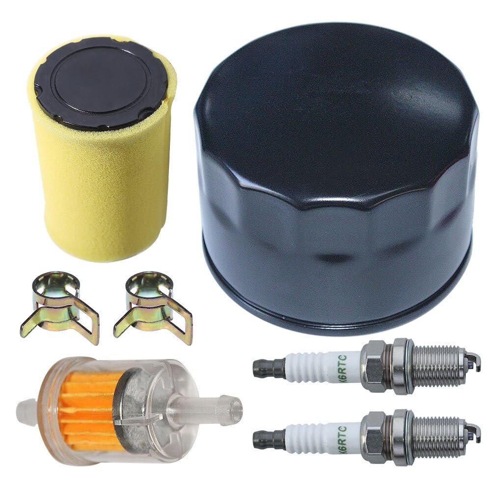 XARONF Air Filter Oil Filter Tune Up Kit for Husqvarna YTH22V46 YTH2348 YTH24V48 Z246 YTH18542 Z254 YTA24V48 YTA18542 YTH24V54 YTA22V46 100 Sets