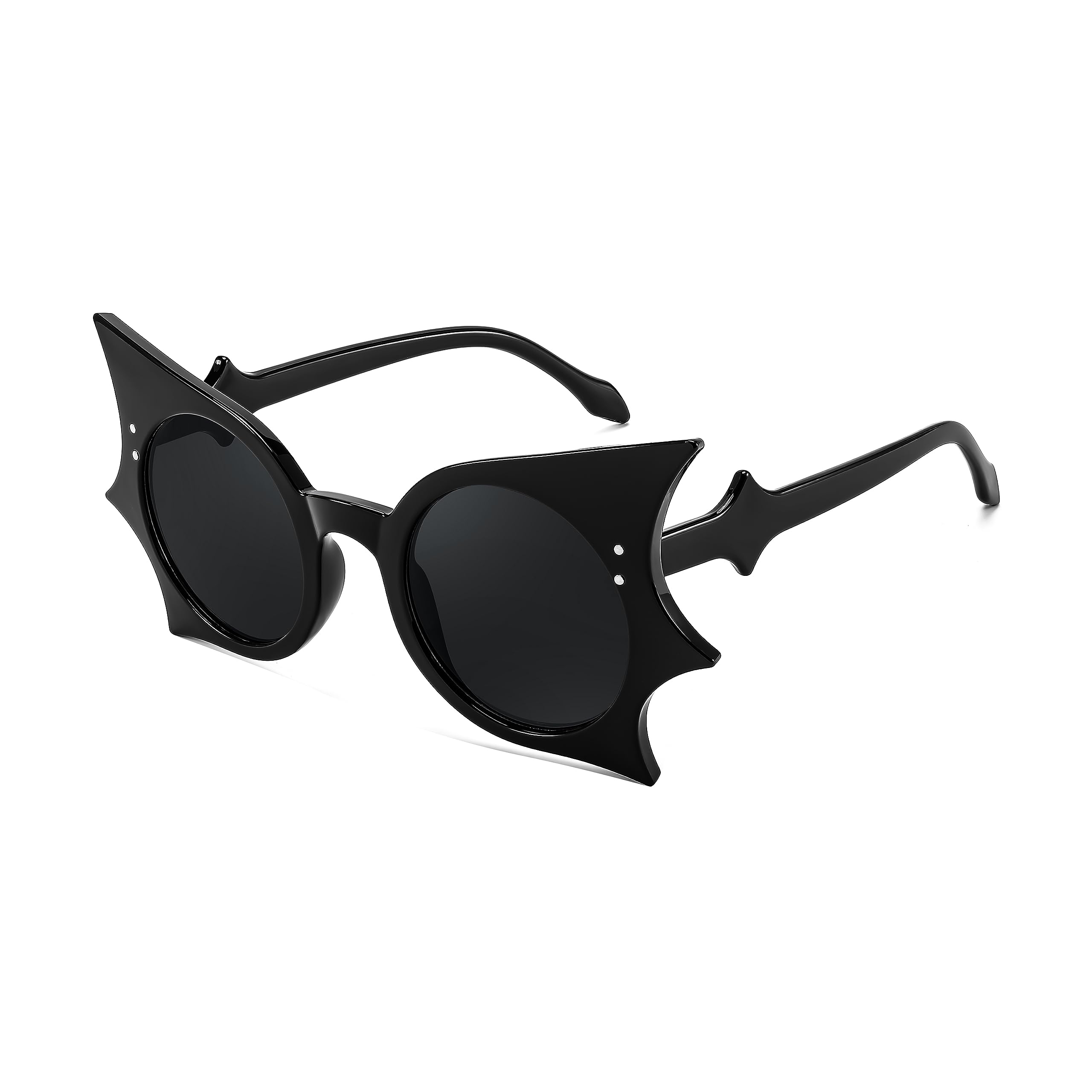 FEISEDY Women Men Funny Sunglasses, Butterfly Shaped Bat Shades for Halloween and Party B4142