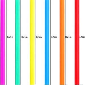 Jumbo Smoothie Straws, Colorful Disposable Wide-mouthed Large Straw (100 Count)