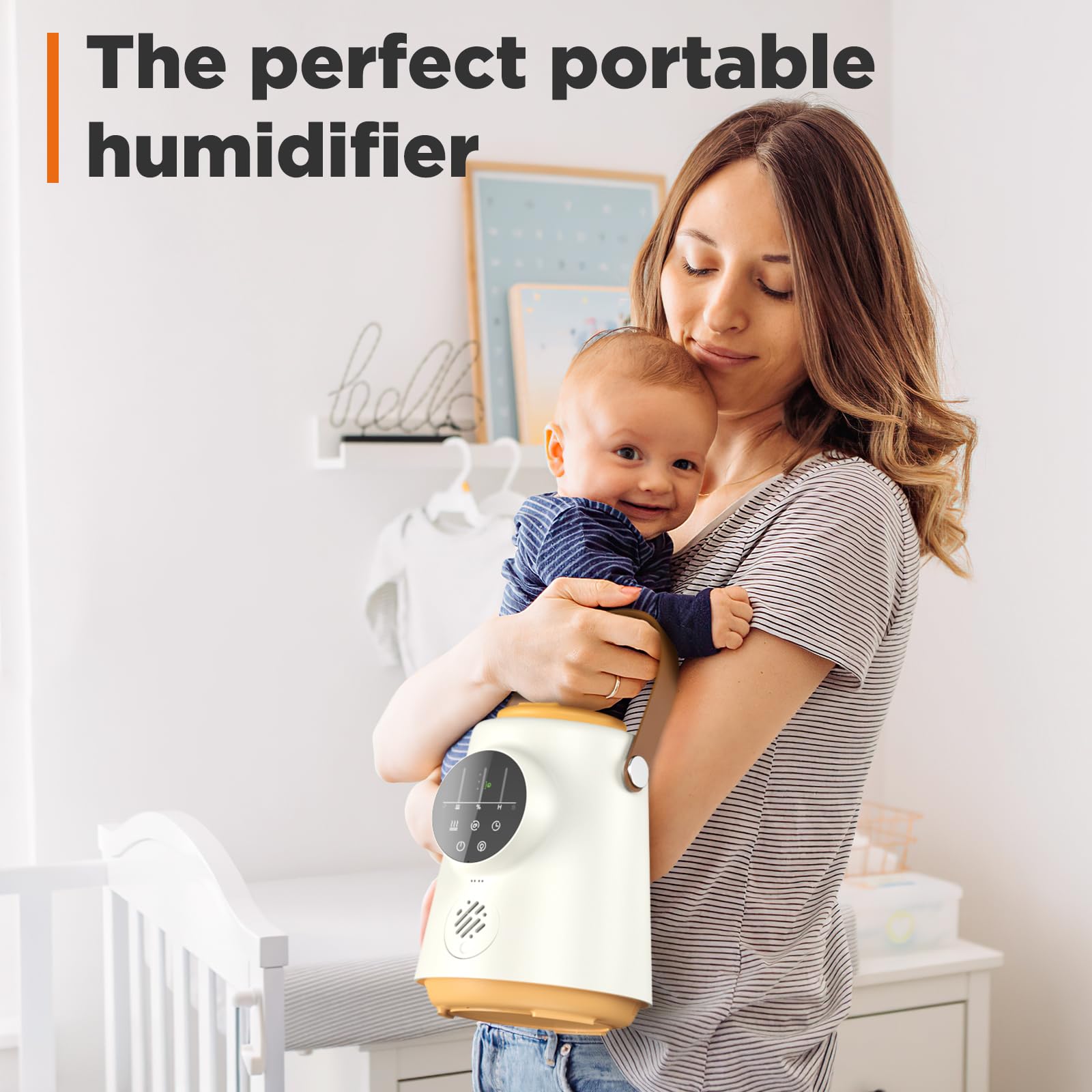 OJEPPA Humidifiers for Bedroom, 2.5L Ultrasonic Cool Mist Humidifiers for Baby Home Office Nursery & Plants, Top Fill Air Humidifier, Super Silent Sleep Mode，Auto Shut-Off (Smart Humidity Setting)