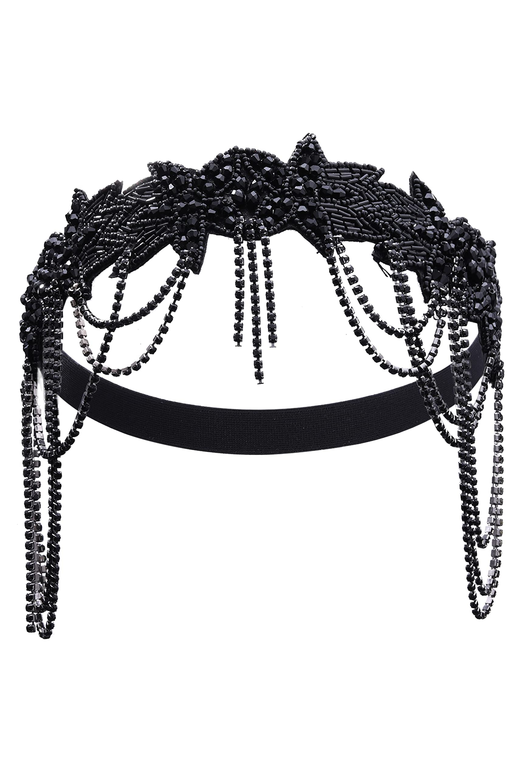 BABEYOND 1920s Accessories for Women - Great Gatsby Accessories Flapper Headband Headpiece Pearl Necklace Gloves for Women