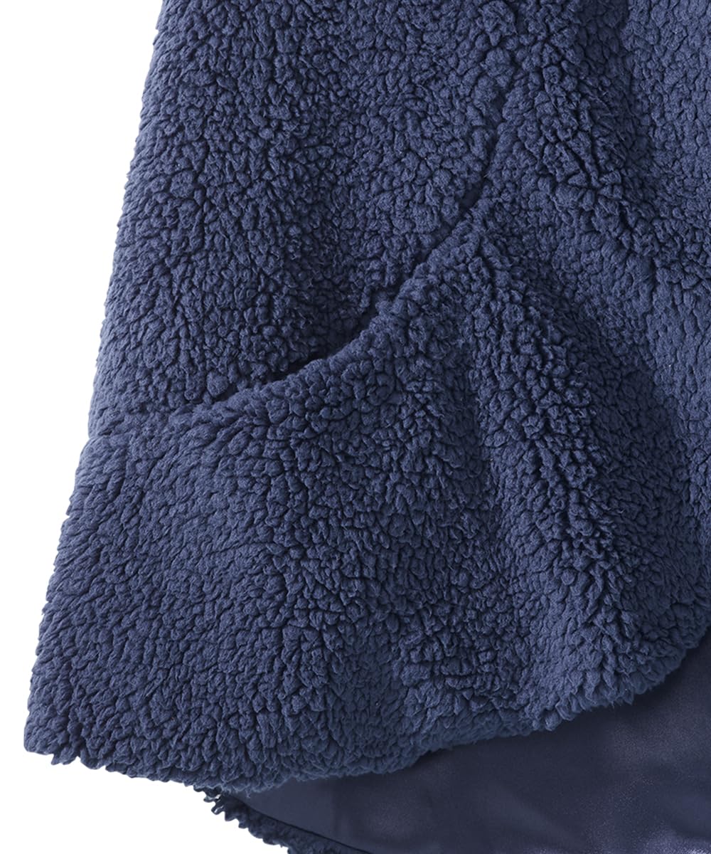 Silvert's Adaptive Clothing & Footwear Women's Ultra Plush Shawl - Navy OS