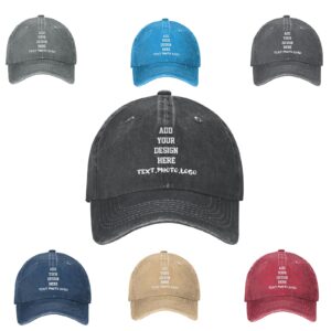 custom hat with your text/image/logo,customizable denim hat adjustable for men women,denim trucker caps for outdoor