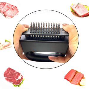 Meat Tenderizer Tools with 48 Stainless Steel Blades Cooking for Your Kitchen