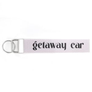 asvp shop getaway car - canvas keychain key fob lanyard soft fabric wristlet