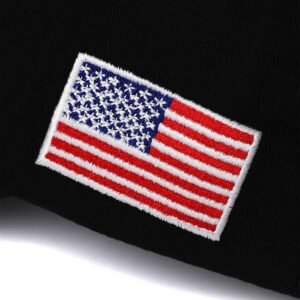 MAGA Hat Trump 2024,Embroidered Make America Great Again Donald Trump Slogan Hat and American Flag Adjustable Baseball Cap (2pcs Black MAGA and Flag)