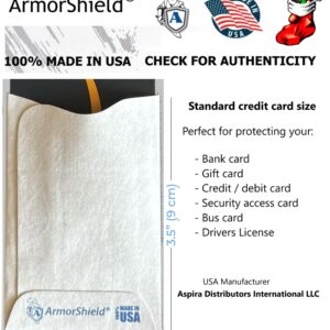 Semper Paratus Gear TYVEK Credit Card Sleeves 100% MADE IN USA - Anti-theft for Travel wallet, purse. RFID Blocking from identity theft (10PAK)