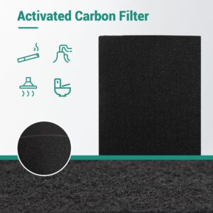 C545 Replacement Filter S for Winix C545 Air Purifier - Part# 1712-0096-00 and 2522-0058-00, 2 True HEPA(H13) Filter + 8 Activated Carbon Filters