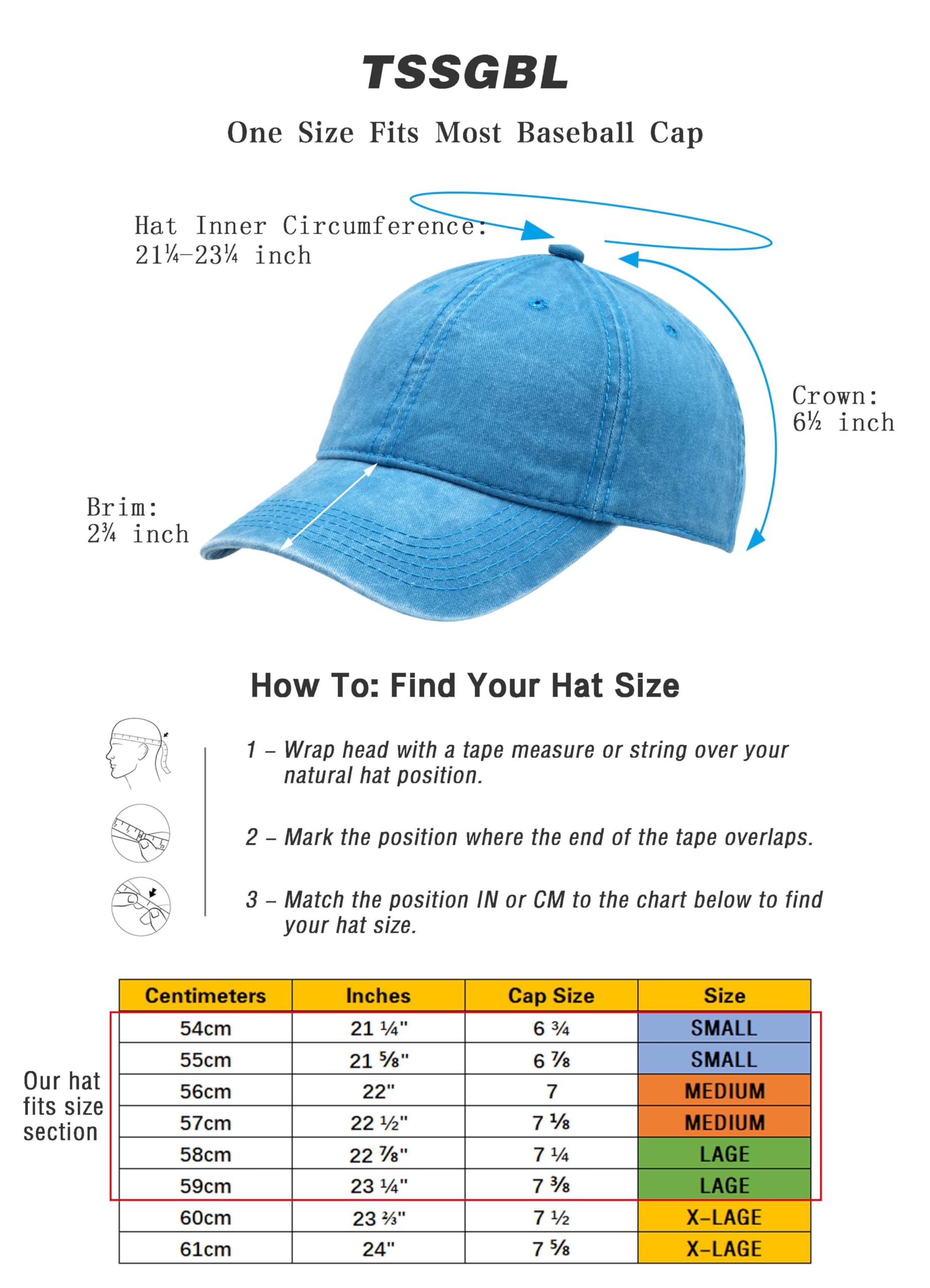 TSSGBL Fashion Cute Distressed Denim Cotton Baseball Cap Vintage Washed Dad Hat Adjustable Plain Low Profile Headwear Jean Ball Caps for Women Men Black