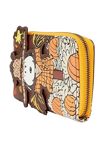 Loungefly Peanuts Snoopy Scarecrow Zip Around Wallet