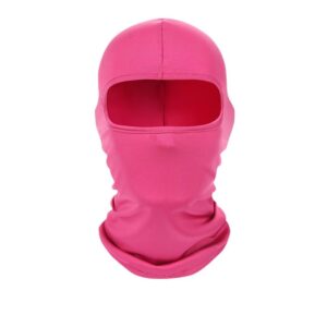 pink balaclava ski mask head mask full face mask windproof sun uv protection hood for women men