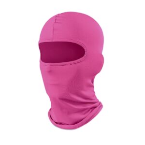 Pink Balaclava Ski Mask Head Mask Full Face Mask Windproof Sun UV Protection Hood for Women Men