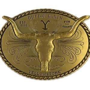 Yellowstone TV Series Dutton Ranch Western Cowboy Heavy Duty Belt Buckle