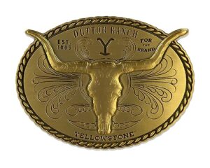 yellowstone tv series dutton ranch western cowboy heavy duty belt buckle