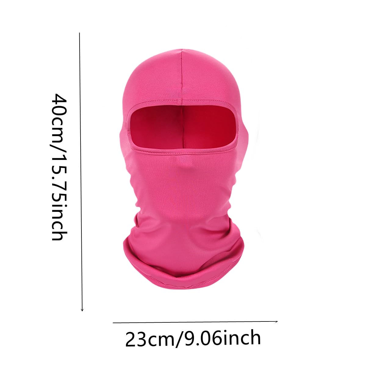 Pink Balaclava Ski Mask Head Mask Full Face Mask Windproof Sun UV Protection Hood for Women Men