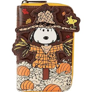 Loungefly Peanuts Snoopy Scarecrow Zip Around Wallet