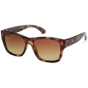 sojos classic square polarized sunglasses for women men retro uv400 sunnies sj2280, brown tortoise/gradient brown