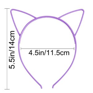 COCIDE 36Pcs Cat Ears Headbands Plastic Taylor Party Decorations Kitty Headbands for Girls Gabby Party Favors Birthday Supplies for Women Halloween Hair Accessories Hair Hoops Costume