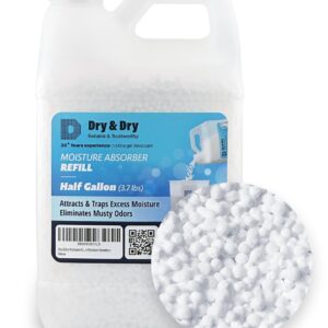 Dry & Dry Moisture Absorbers Refill Beads (3.7 LBS) - Fragrance Free, Moisture Absorber Refill