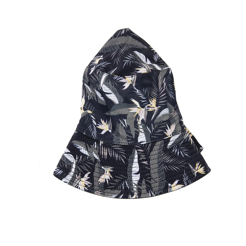 Oversize XXL Bucket Hat Reversible Extra Large Sun Hat Big Head Wide Brim Fishing Hat for Men Women Black-Dark Blue