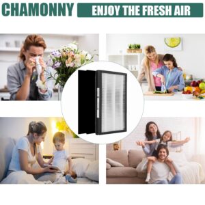 CHAMONNY IAF-H-100C Idylis C Replacement Filter Size C, Compatible with Idylis IAP-10-200, IAP-10-280 Air Purifiers, 2 H13 True HEPA Filters + 4 Activated Carbon Pre-filters