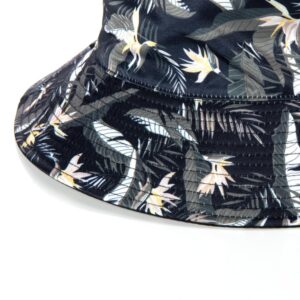 Oversize XXL Bucket Hat Reversible Extra Large Sun Hat Big Head Wide Brim Fishing Hat for Men Women Black-Dark Blue