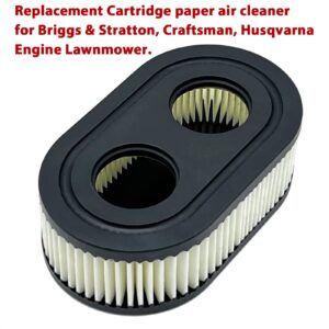 Cartridge Lawn Mower Air Filter Apply to593260 798452 Series Engine Replacement Air Cleaner for Craftsman Husqvarna Toro Lawnmower 3 Pack Individual boxes