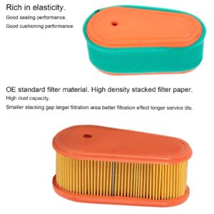 ZLKSKER 1pcs 795066 Air Filter with Pre Filter Replace for B&S 775 775EX 800 800E 825E 850 850E 875EX 950E Series Engine Fit Lawn Mower Air Cleaner Element