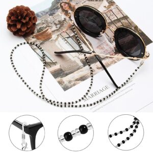 Damanse Eyeglass Chain,8 Pcs Eye Glasses Strap Holders around Neck For Women,Beaded Glasses Chain (8pcs-h)