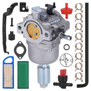 Snlazp 799727 Carburetor Replacement for Briggs & Stratton 791858 792358 794572 793224 699530 698620 697190 697141 14hp 15hp 16hp 17hp 17.5 HP 18hp Craftsman Lawn Tractor Mower with Air Fuel Filter