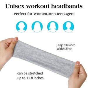 TERSE Hairband, Cloth Headbands for Women - Pink, Non Slip Soft Fabric Thin Head Band, Sweat Hairbands, Cute Hair Wrap for Girls, Fashion Hair Accessories for Women