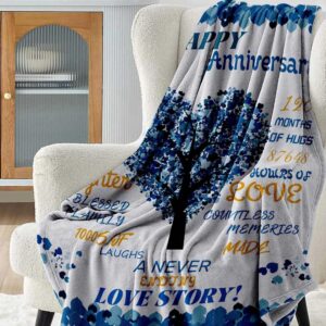 10th Anniversary Blanket Gifts for Him,10th Wedding Anniversary Romantic Gifts for Couple/Parents 10 year Anniversary Blanket for Him,Best 10th Anniversary Blanket for Husband (10th Anniversary)