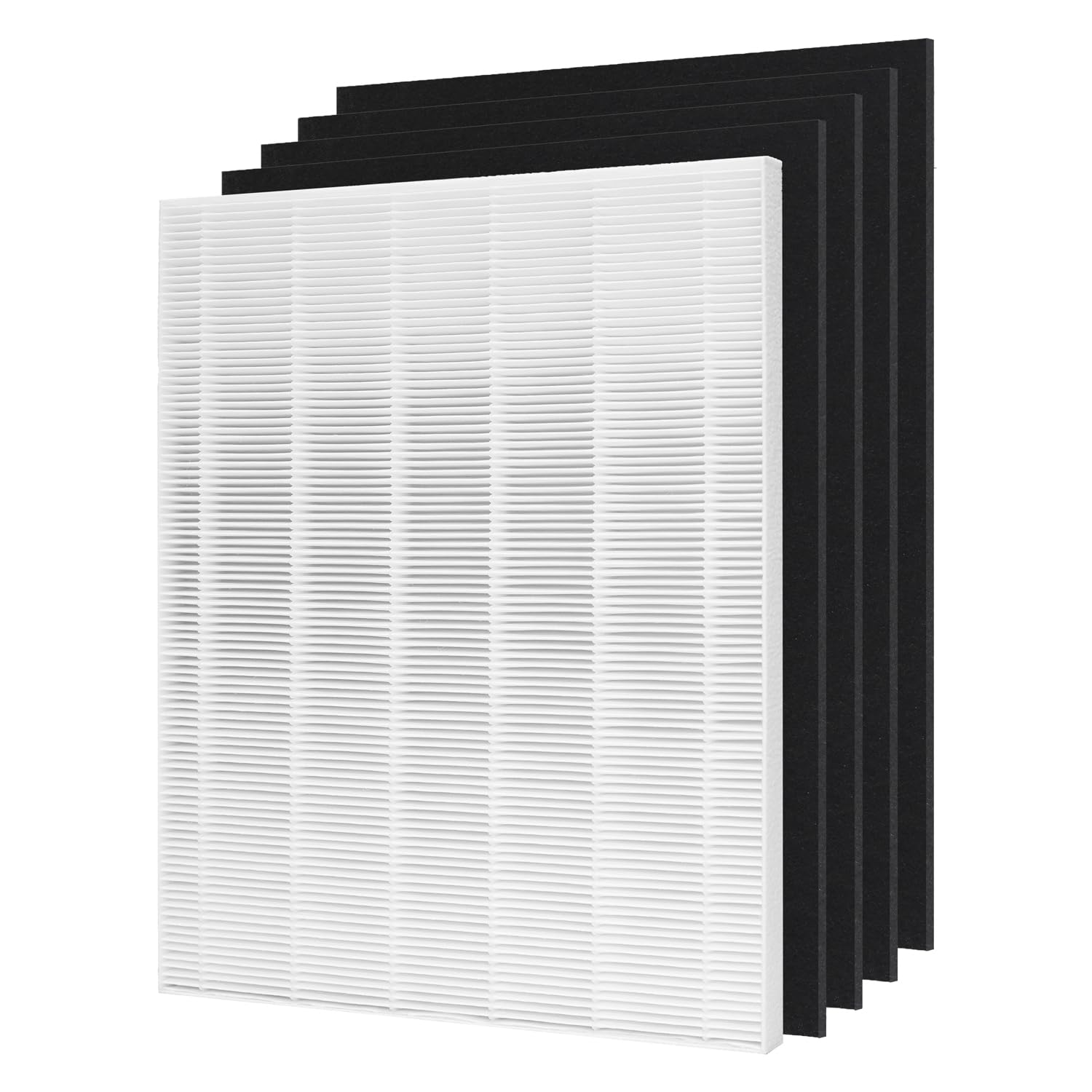 CHAMONNY D480 True HEPA Replacement Filter D4, Compatible with Winix D480 Air Purifier, Compare to Winix D4 Filter, Item Number 1712-0100-00, 1 H13 True HEPA Filters + 4 Activated Carbon Pre-Filters