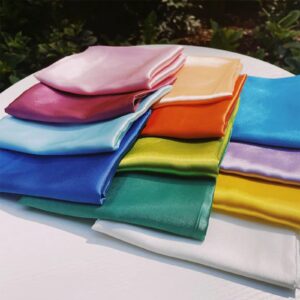 20PCS 35" Satin Head Scarf Large Square Scarf Silk Feeling Fashion Hair Wrapping Scarves for Women Girls (20 Pieces)