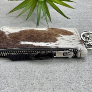 Chic Cowhide Keychain Wallet with Credit Card Holder, Coin Purse - Ideal Gifts for Her