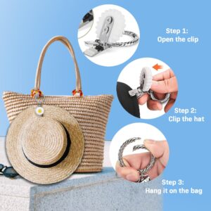 Hat Clip for Windproof Travel | Secure Magnetic Hat Holder for Bags, Belts & Luggage | Compact Hat Keeper for Outdoor Adventures | Versatile Hat Clip for Wide-Brimmed, Baseball Caps & More