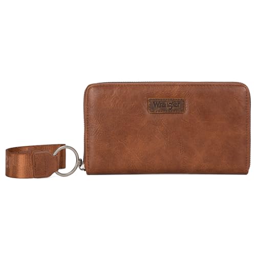 Wrangler Womens Wallet Wristlet Long Purse Designer Clutch Large Capacity Credit Card Holder Gifts for Women