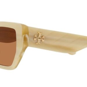 Tory Burch TY7187U Brown & Ivory Horn Sunglasses 53mm