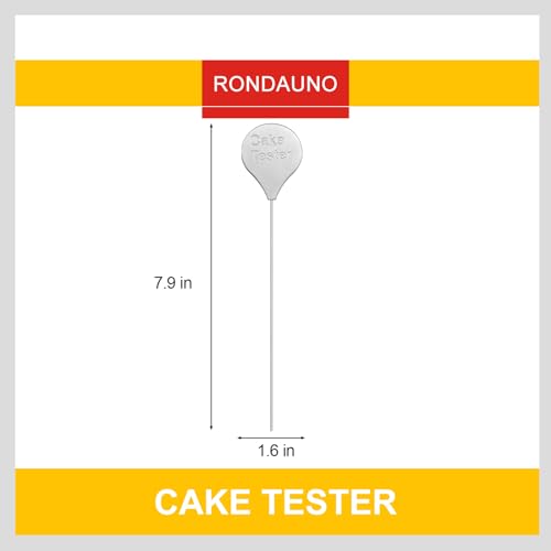 Cake Tester, 2 Packs Cake Testers for Baking and Cakes Testing Stick Doneness Endurance CakeTester Skewer 7.9 in Stainless Steel Rondauno