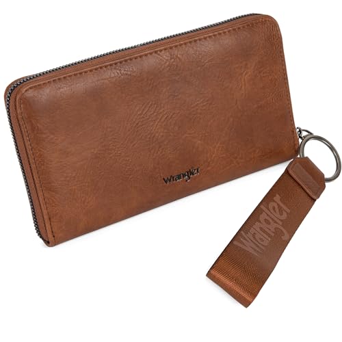 Wrangler Womens Wallet Wristlet Long Purse Designer Clutch Large Capacity Credit Card Holder Gifts for Women