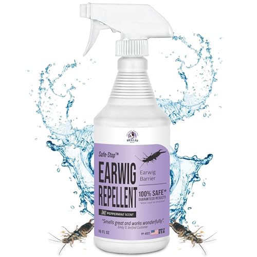 Bella's Barrier Earwig Repellent - Kills and Repels Earwigs, Bugs, Ants, Fly Spray and More - Bug Spray for Home, Spray Indoor and Outdoor, Indoor Bug Spray Care for Pets (16 Oz)