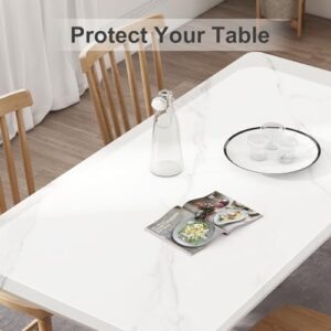 Silicone Mats for Kitchen Counter, Treerit 47.24"x 23.62" Extra Large Silicone Mat, Non-slip Heat Resistant Kitchen Counter Mat, Quartz Countertop Protector, Shipped Rolled Up, No Creases, Translucent