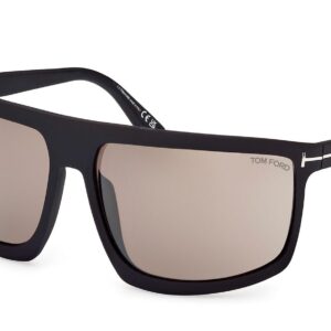 Tom Ford CLINT FT 1066 Matte Black/Roviex 68/16/120 unisex Sunglasses