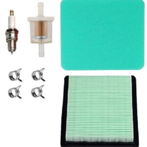 GCV160 Air Filter Tune Up Kit Fit for Honda GCV190 GC190 GC160 GX100 HRC216 HRR216 HRR2169VKA HRX217 Lawn Mower,Spark Plug 17211-ZL8-023 Air Cleaner