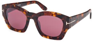 tom ford guilliana ft 1083 dark havana/ bordeaux shaded 52/22/140 women sunglasses