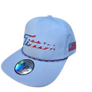 All Possibilities 369 USA Titties Gray with White Mesh Golf Hat Men Women Funny Baseball Cap Trucker Hat (US, Alpha, One Size, White)