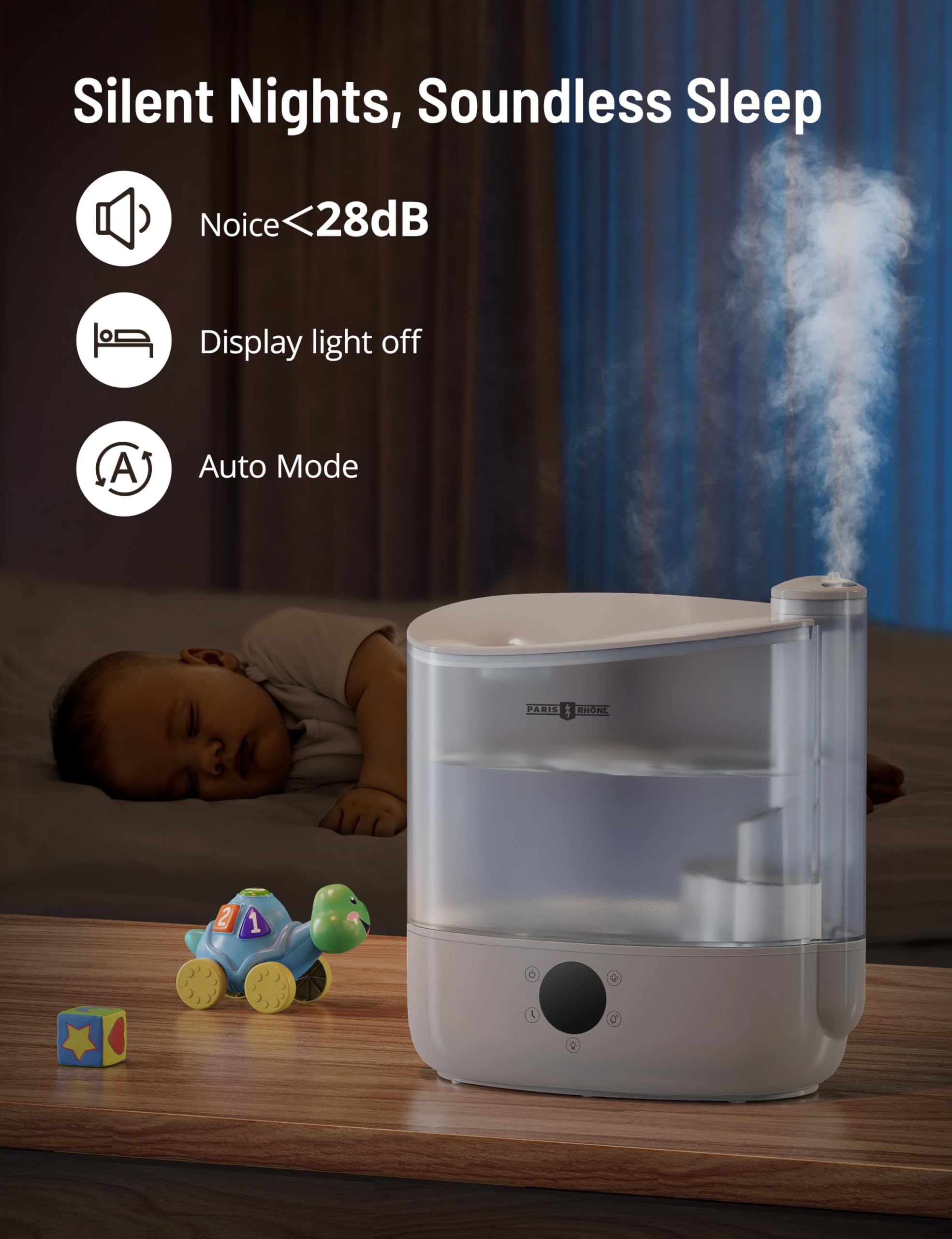 PARIS RHÔNE AH038-W humidifiers, White